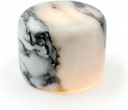 Marble Lamp Night Light Touch Bedside Table Lamp for Bedroom,Type-C Rechargeable Small Desk Bedside Small Lamps,Eye Caring Dimmable LED Ambient lamp (Mid Century Modern)