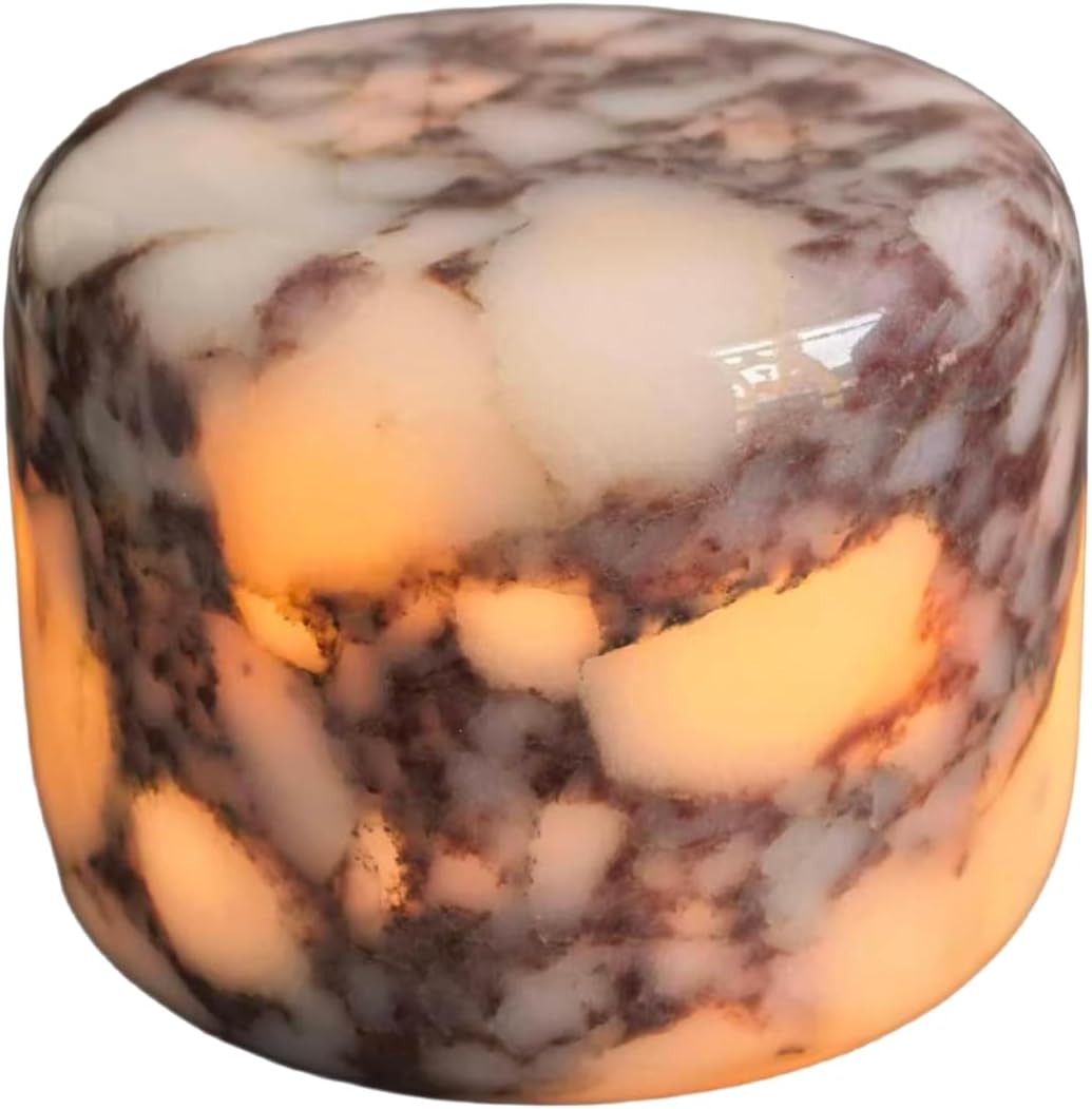 Marble Lamp Night Light Touch Bedside Table Lamp for Bedroom,Type-C Rechargeable Small Desk Bedside Small Lamps,Eye Caring Dimmable LED Ambient lamp (Mid Century Modern)